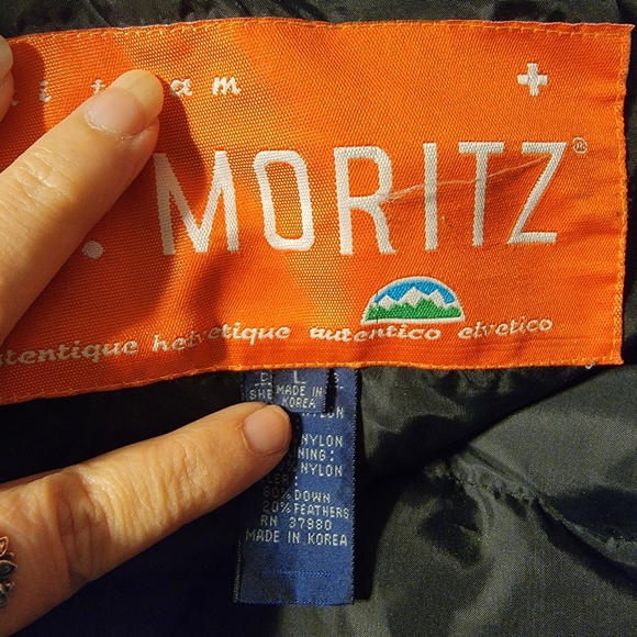 Vintage 90s St. Moritz ski jacket colorblock color block - Picture 7 of 7